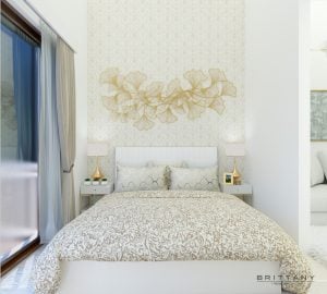 1 Bedroom Unit Masters Bedroom | Crosswinds Tagaytay | Alpine VIllas | Luxury Homes by Brittany Corporation