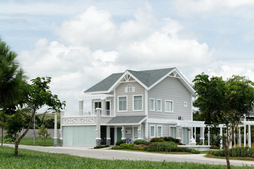 Wide shot of the facade of the Audrey Model House in Augusta | Brittany Sta. Rosa | Luxury Homes by Brittany Corporationis