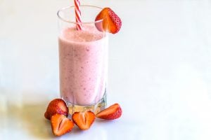 Raspberry Milkshake refreshment you can make at your luxury home - Brittany Corporation