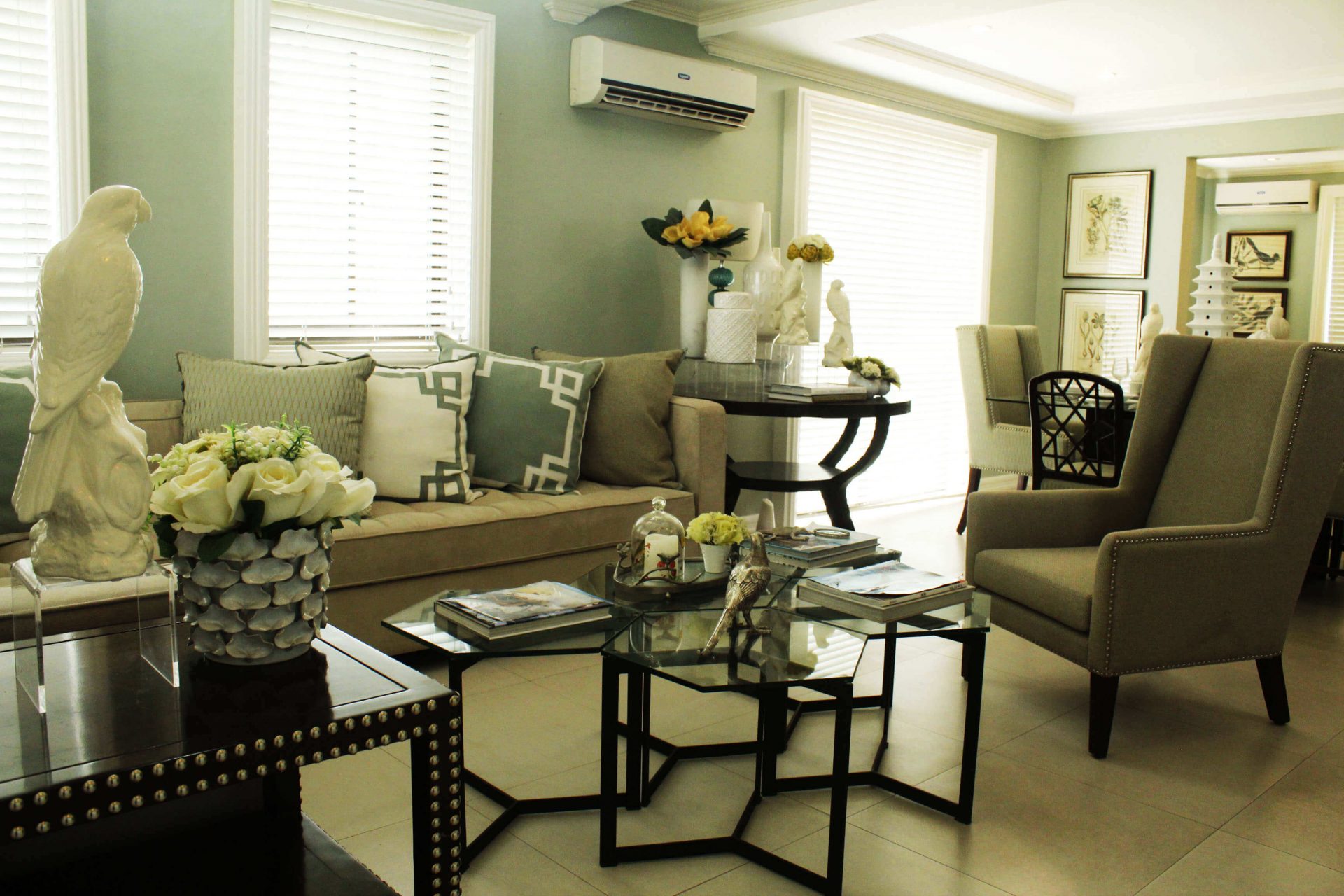 Vista Alabang | Portofino South | Leandro House Model Living Room Wide Shot | Luxury Homes by Brittany Corporation