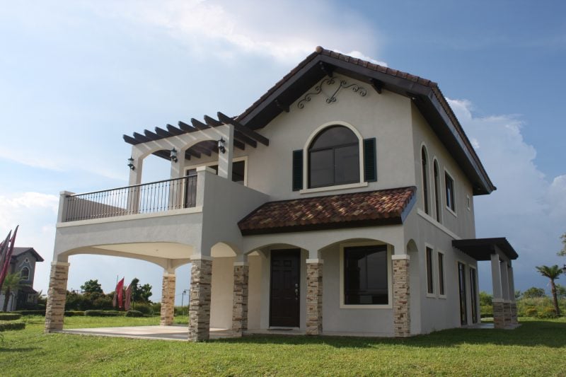 Benefits of a Property Consultant in the Philippines | Wide shot of the facade of the Carletti Luxury House and Lot Model | Vista Alabang | Amore at Portofino | Luxury Homes by Brittany Corporation