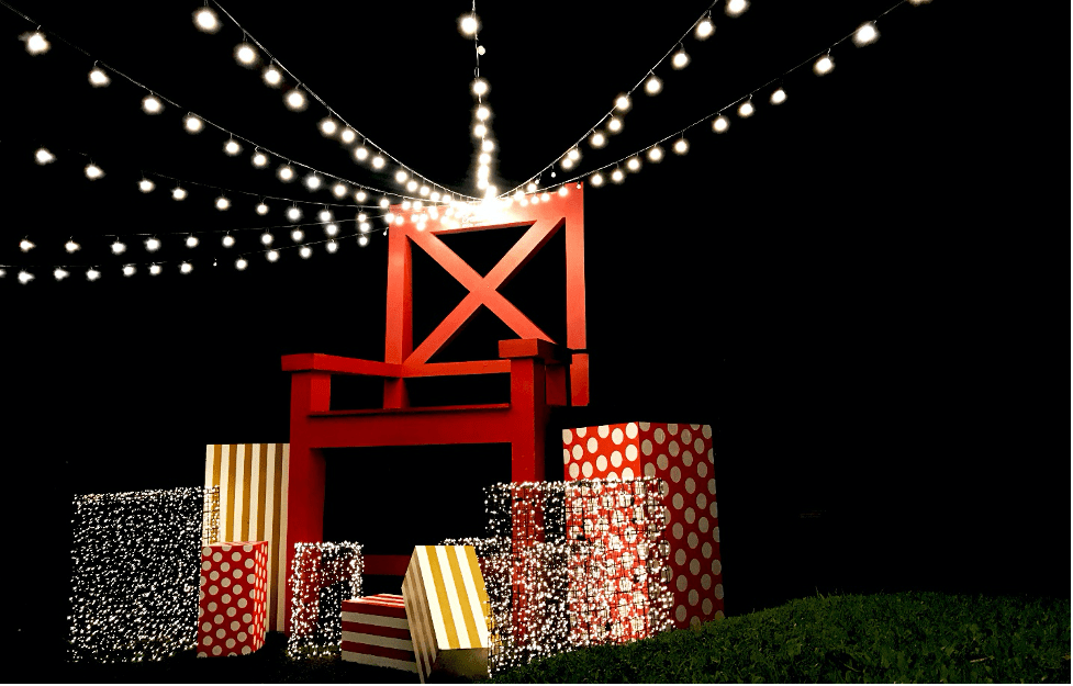 Throne Giant Chair Christmas at Crosswinds Tagaytay