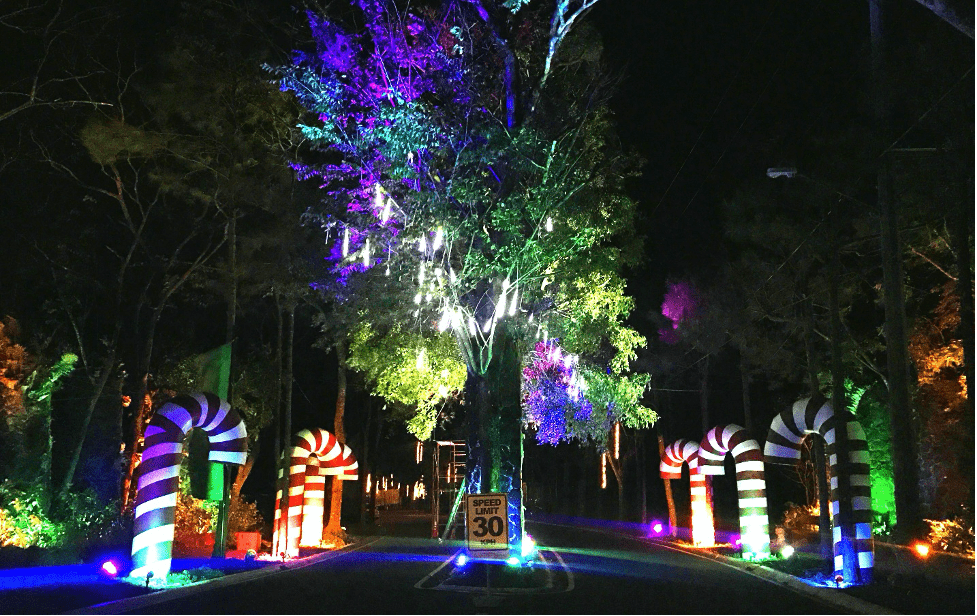 Lucent Stone Pillars Christmas at Crosswinds Tagaytay