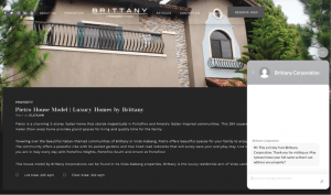 Brittany Corporation official website equipped with 24-7 chatbox inquiry feature - Luxury Homes by Brittany