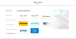 Pay Now feature of Brittany's official website features online payment options with bank partners when you buy real estate online - Luxury Homes by Brittany