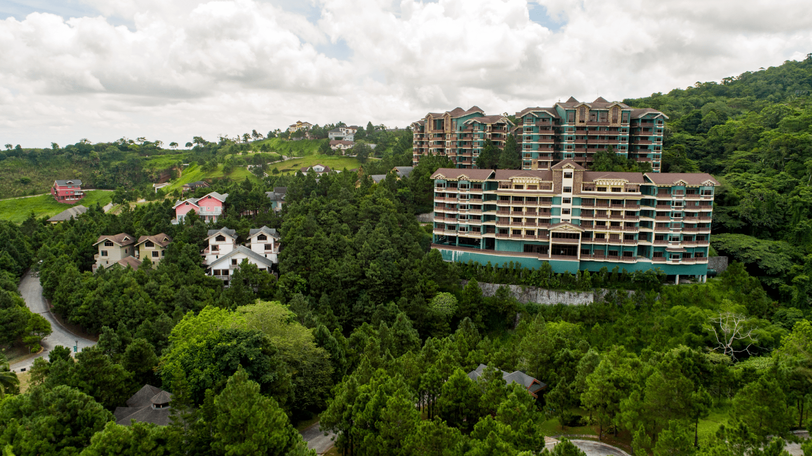 Relaxing atmosphere in Crosswinds Tagaytay, a luxury Swiss resort-inspired property.