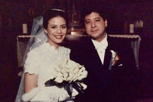 Filipino actors Dawn Zulueta and Anton Lagdameo on their wedding day in 1997, making them one of the longest lasting high-profile marriages in the Philippines | Luxury Homes by Brittany Corporation