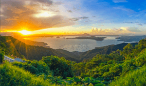 A beautiful view of the Taal Lake from Brittany Corporations Crosswinds