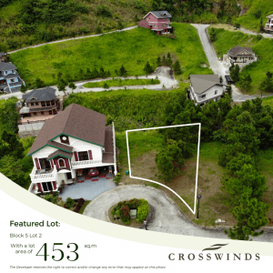 Featured luxury ready lots are one of the best residential property investments one can make in Crosswinds Tagaytay | Brittany Corporation