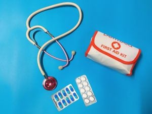 Stethoscope medicine pain relievers and first aid kit are important whether you are in a luxury home or not | Brittany Corporation