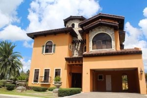Orange beautiful Italian luxury house and lot that can store the most expensive paintings