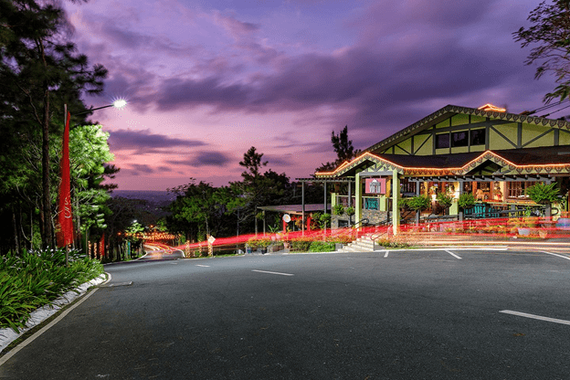 Cafe voila at night in crosswinds tagaytay | Luxury homes by brittany corporation
