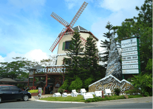 Coffee Project Windmill near Luxury houses and lots in Crosswinds Tagayaty | Luxury Homes by Brittany Corporation