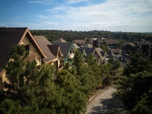 Row of Swiss-inspired luxury homes for sale at Crosswinds Tagaytay - Luxury Lots for Sale at Lausanne - Brittany Corporation