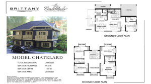 The floor plan of Chatelard | Luxury Homes by Brittany Corporation