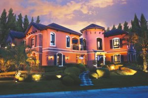 The opulent exterior of Brittany Corporation's Michelangelo luxury house model | Luxury Homes by Brittany Corporation