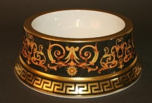 2.Gianni Versace’s Barocco Pet Bowl for food and water | luxury lifestyle and homes by brittany corporation