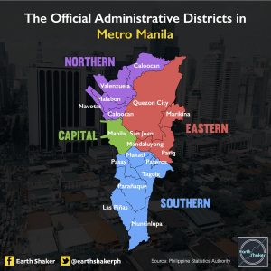 Official administrative districts in Metro Manila | Luxury Homes by Brittany Corporation