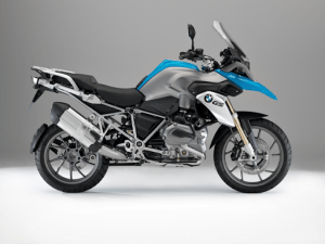 Blue and gray bmw hR1200GS | luxury homes by Brittany Corporation