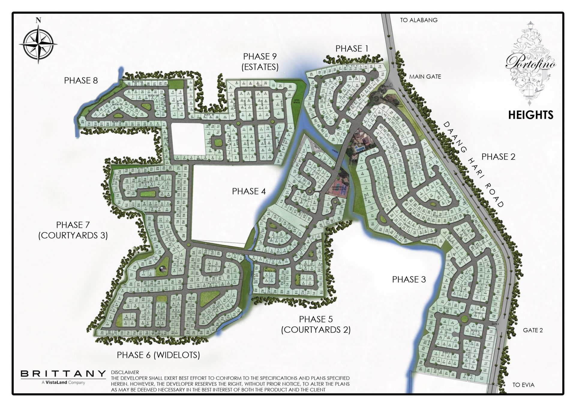 Portofino Heights - Site Development Plan - Master Plan Vista Alabang - Brittany Corporation