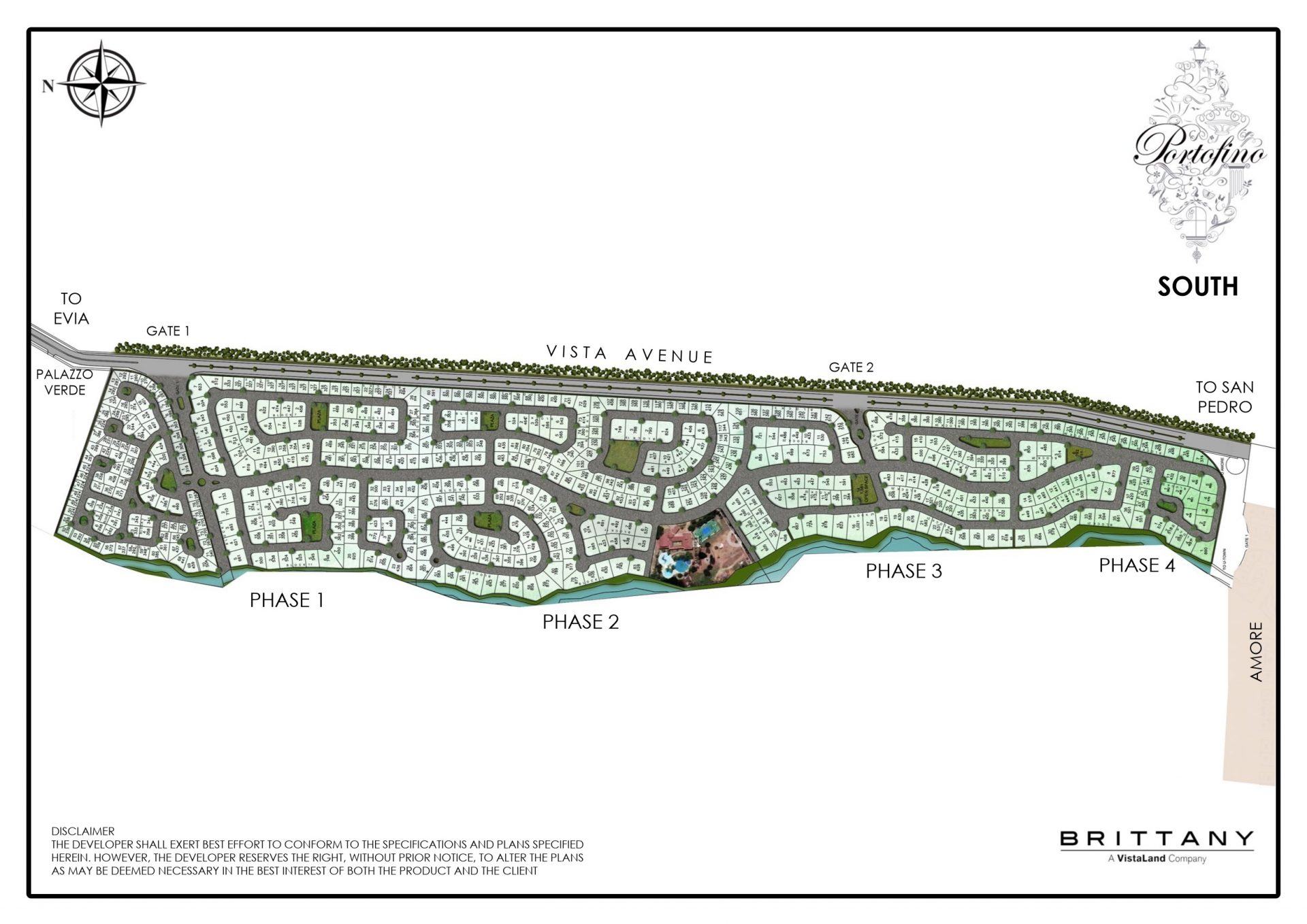 Portofino South - Portofino South Site Development Plan - Master Plan Vista Alabang - Brittany Corporation