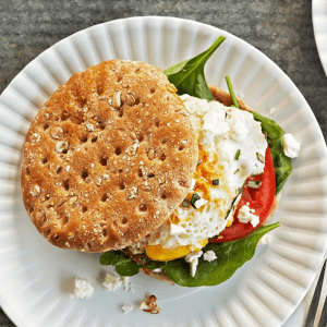 Veggie-packed breakfast sandwich for a Mediterranean Diet | Luxury Homes by Brittany Corporation