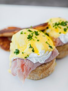 eggs benedict from breakfast at antonios restaurant close to crosswinds tagaytay | luxury homes by Brittany corporation