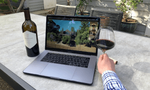 drinking wine while working | luxury homes by brittany corporation