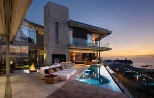 The Clifton 2A Luxury home in south africa swimming pool and fire pit luxury mansion | Luxury homes by brittany corporation 