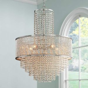 luxury house and lot crystal chandelier in a luxury room | Luxury Homes by Brittany Corporation