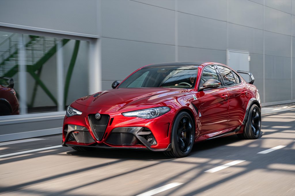 alfa romeo iconic italian car in red | luxury homes by brittany corporation