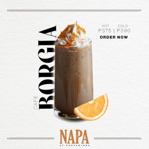 cafe borgia from napa with orange and whipped cream | luxury homes by brittany corporation