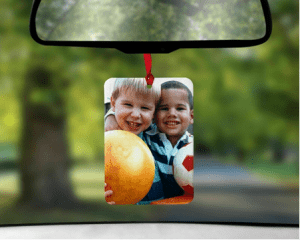 custom photo air freshener with children on it | luxury homes by brittany corporation