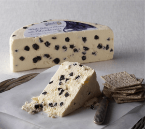 fancy grade cheese with blueberries inside | luxury homes by brittany corporation