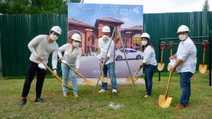 groundbreaking activity of brittany with engr and architects | luxury homes by brittany corporation
