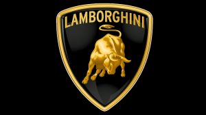 lamborghini italian car logo golden bull on black background | luxury homes by brittany corporation