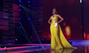 rabiya mateo in a furne one yellow gown | luxury homes by brittany corporation
