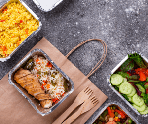 Delivered food in foil containers | Food Delivery Services in the South