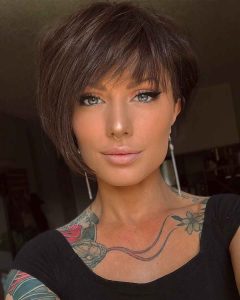 face-framing-asymmetrical-bob-with-bangs-haircut-for-women | luxury homes by brittany corporation