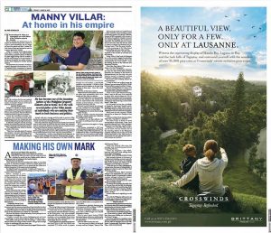 newpaper clipping of MBV and Lausanne | luxury homes by brittany corporation