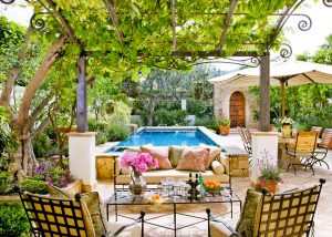 poolside exterior design idea | luxury homes by brittany corporation