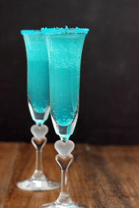 blue drink to glasses with blue sugar | luxury homes by brittany corporation
