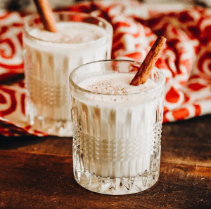 eggnog drink with cinnamon | luxury homes by brittany corporation