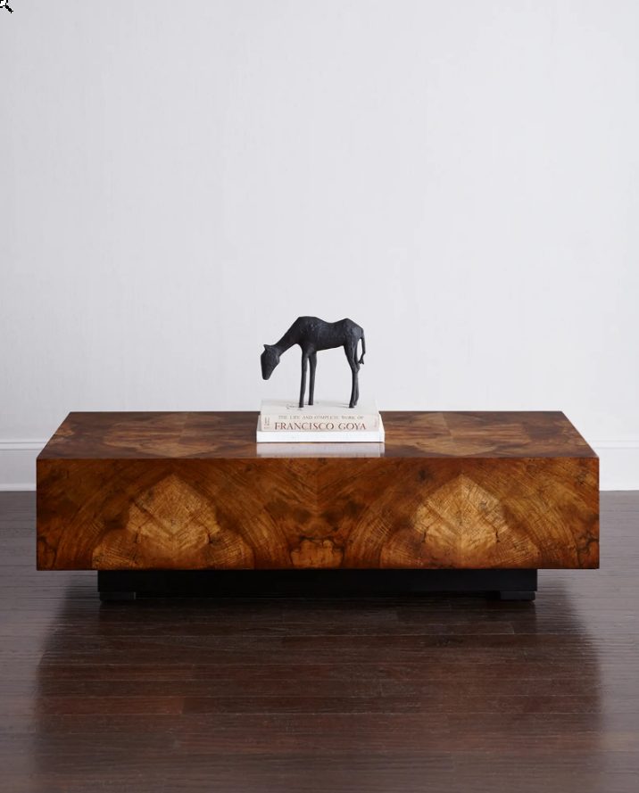Chelsea Walnut-Burl Coffee Table luxurious wood furniture