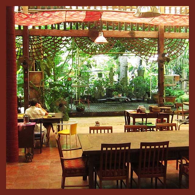 Interior of Patis Tito Garden Cafe