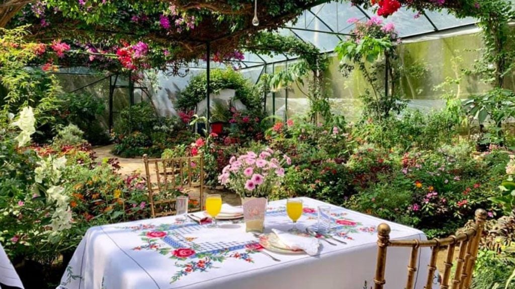 Dine in a garden - Photo from Instagram - Sonya’s Garden