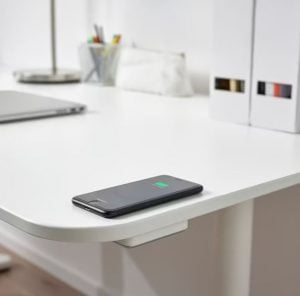 Photo of a phone placed on top of a table