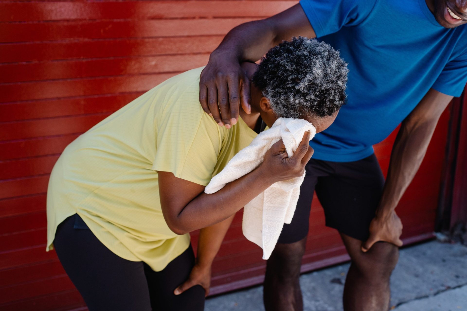 Photo of a woman crying