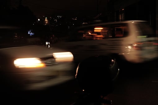 Streets and city cape of Baguio city t night