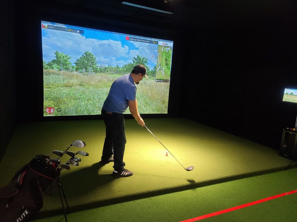 Golf Simulator 3 Trails Brewing Co.